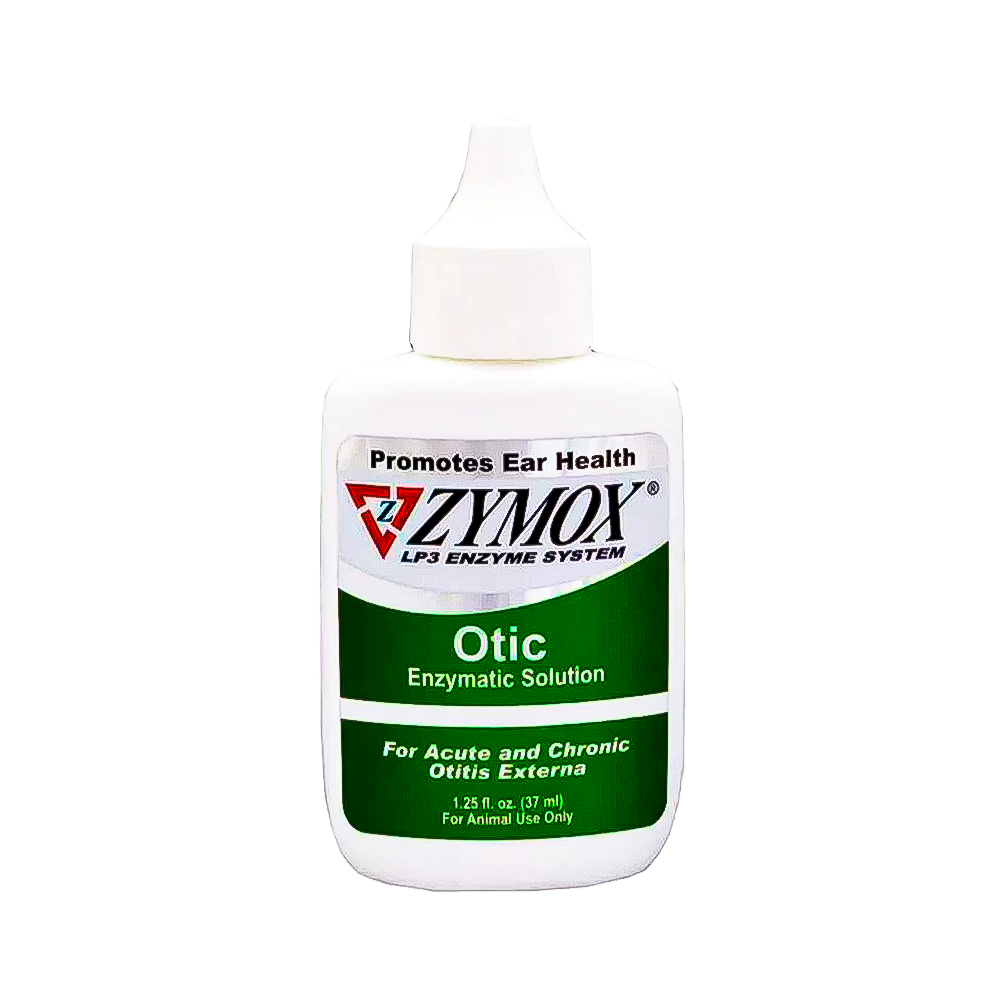 Zymox Otic Enzymatic Solution for Dogs and Cats Without Hydrocortisone, 1.25oz